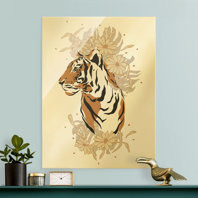 Cuadros de cristal animales Safari Animals - Portrait Tiger