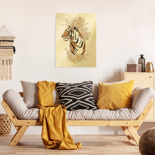 Cuadros modernos y elegantes Safari Animals - Portrait Tiger