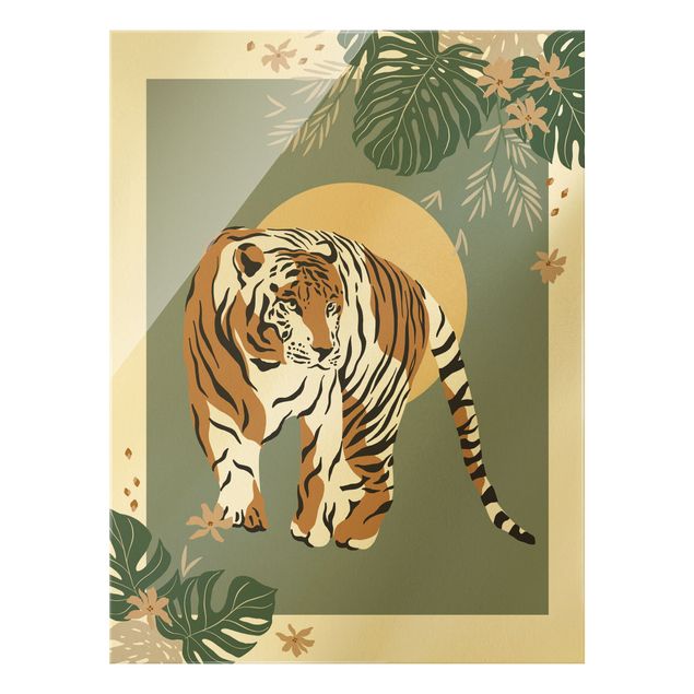 Cuadros turquesa Safari Animals - Tiger