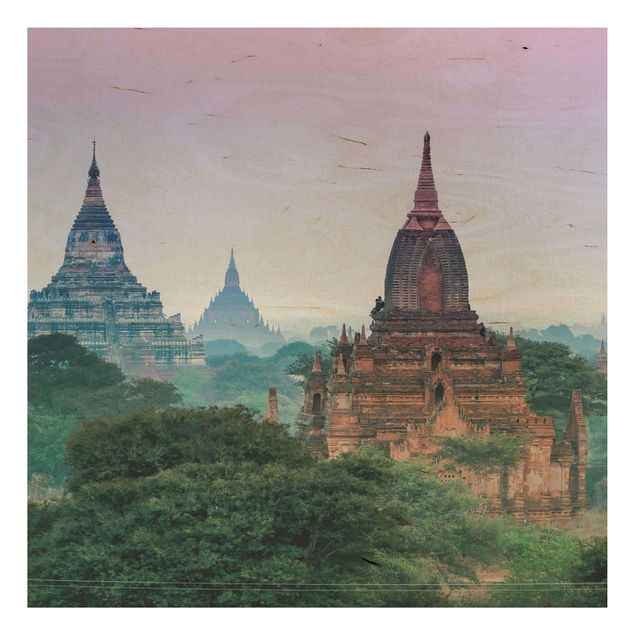 Cuadros de madera paisajes Temple Grounds In Bagan