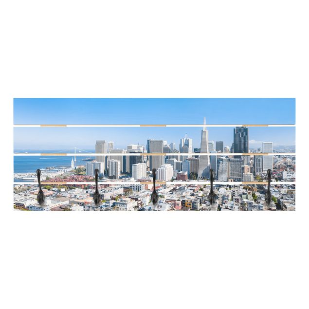 Percheros de pared San Francisco Skyline