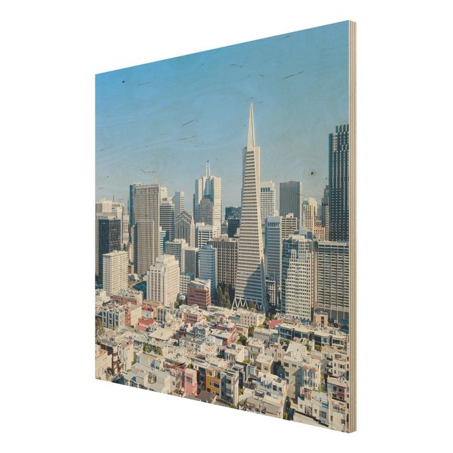 Cuadros de madera San Francisco Skyline