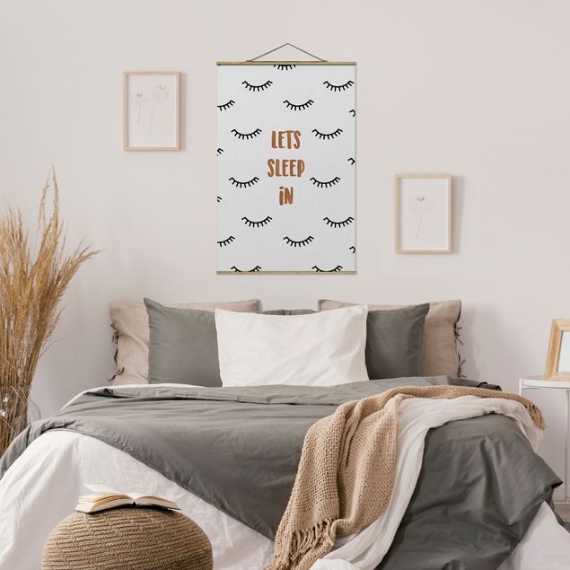 Cuadros decorativos modernos Bedroom Quote Lets Sleep In