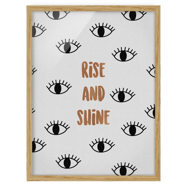 Cuadros con frases Bedroom Quote Rise & Shine