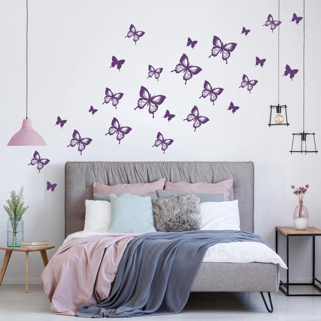 Vinilos pared animales Butterfly Set III