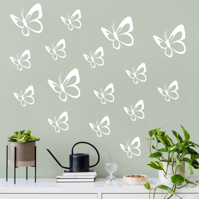 Vinilos pared Butterfly swarm Set