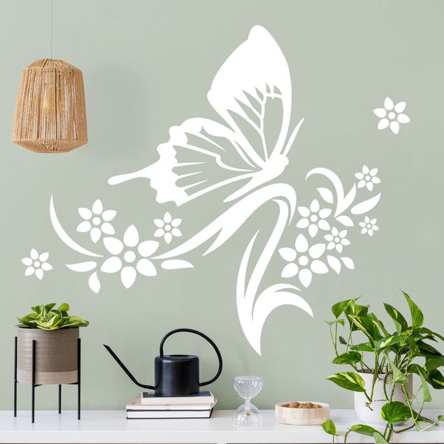 Vinilos animales Butterfly Twig