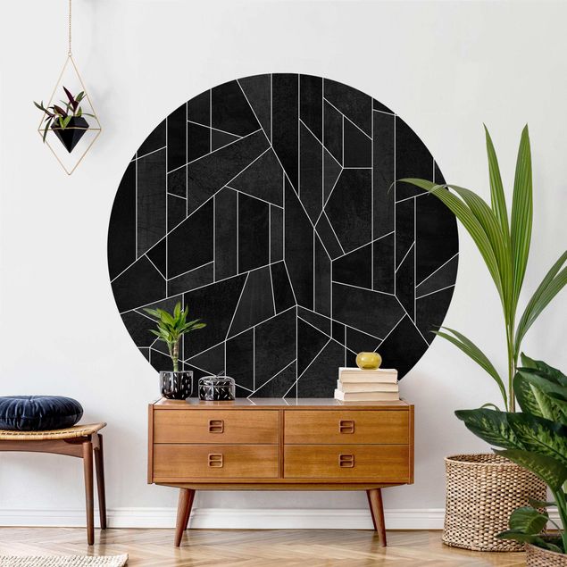 Decoración en la cocina Black And White Geometric Watercolour