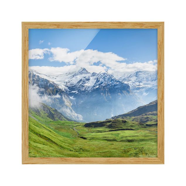 Cuadros de paisajes naturales  Swizz Alpine Panorama