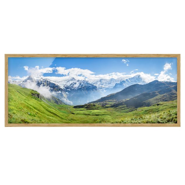 Cuadro con paisajes Swizz Alpine Panorama
