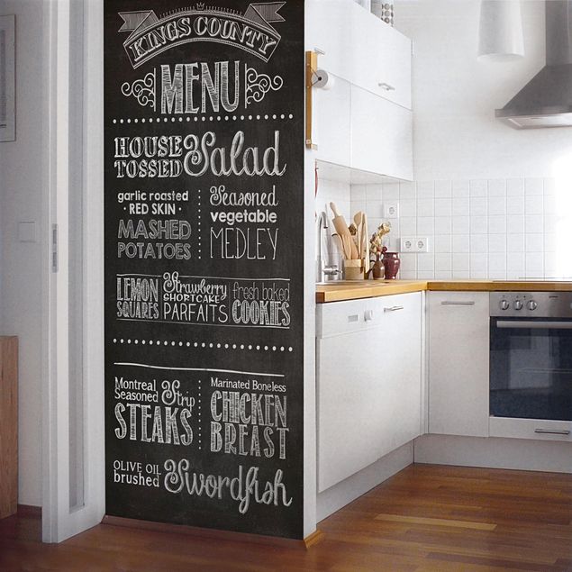 Láminas adhesivas patrones Kitchen - DIY Chalkboard Wallpaper