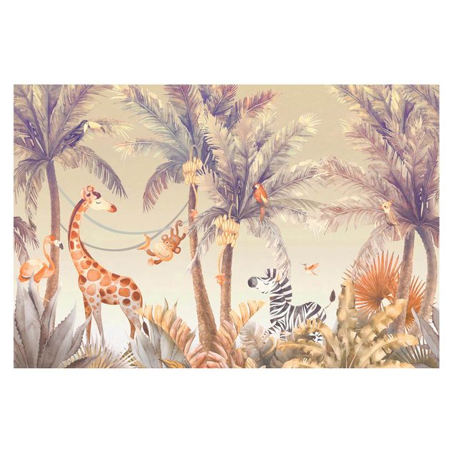 Papel pared paisaje Summer Day In The Jungle