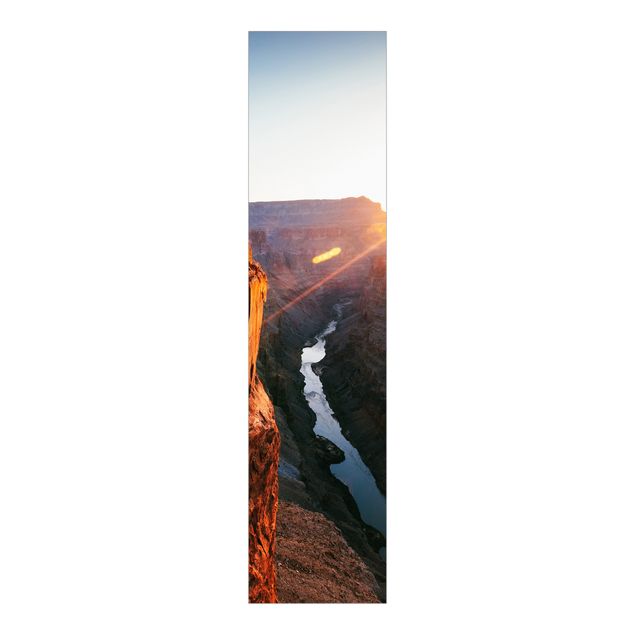 Paneles japoneses paisajes Sun In Grand Canyon