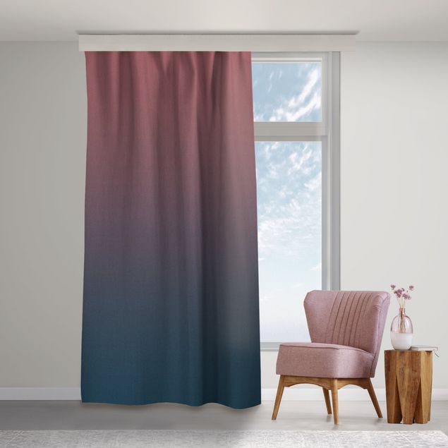 modernas cortinas salon Sunset Colour Gradient