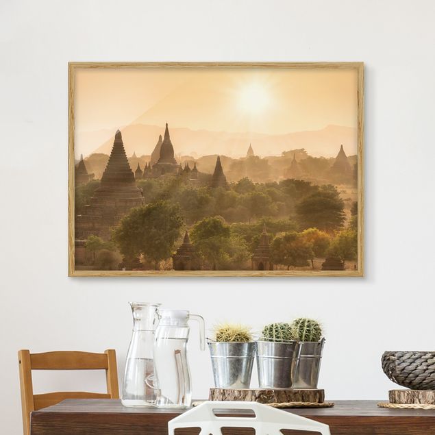 Cuadros asiaticos Sun Setting Over Bagan