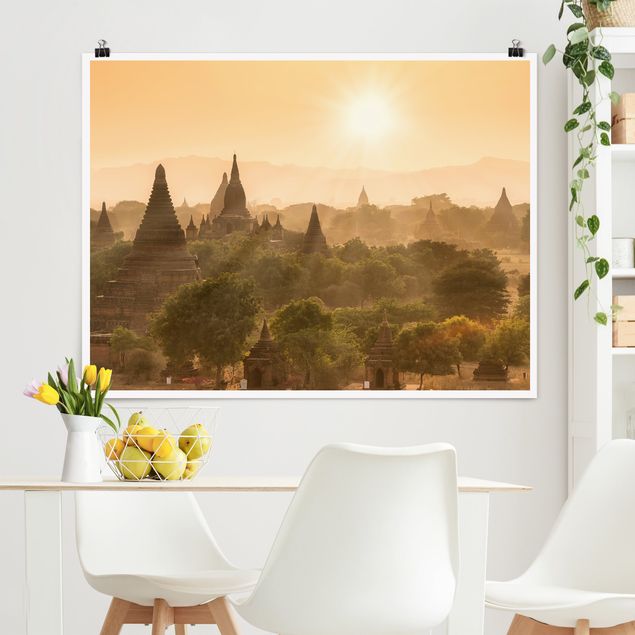 Cuadros asiaticos Sun Setting Over Bagan