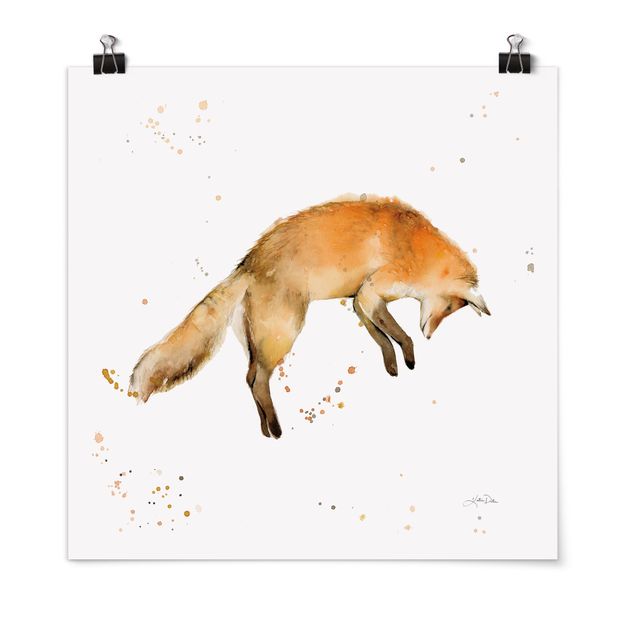 Cuadros de animales Leaping Fox