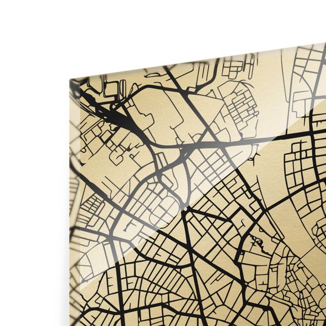 Cuadros decorativos Basel City Map - Classic