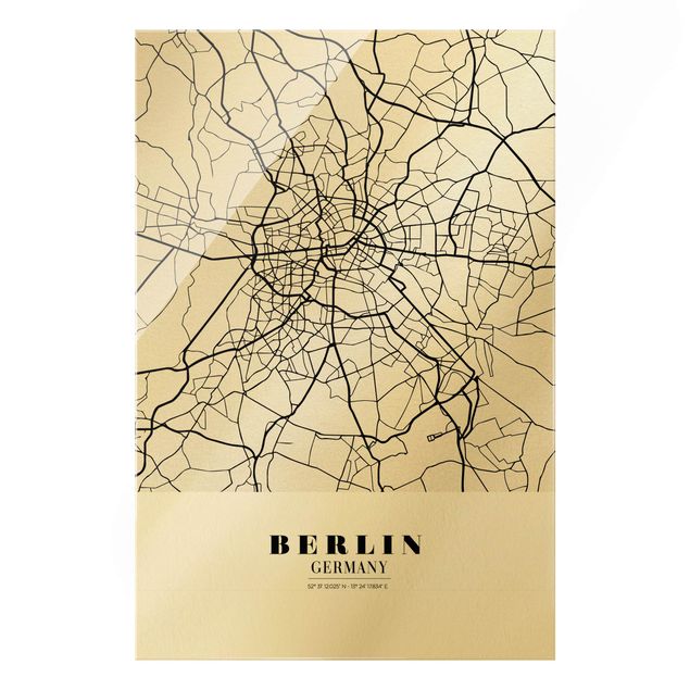 Cuadros ciudades Berlin City Map - Classic