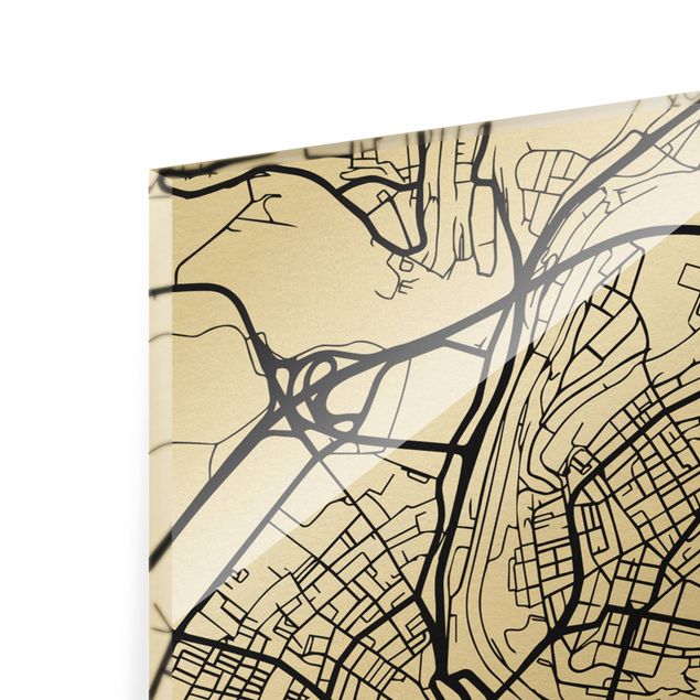 Cuadros modernos Bern City Map - Classic