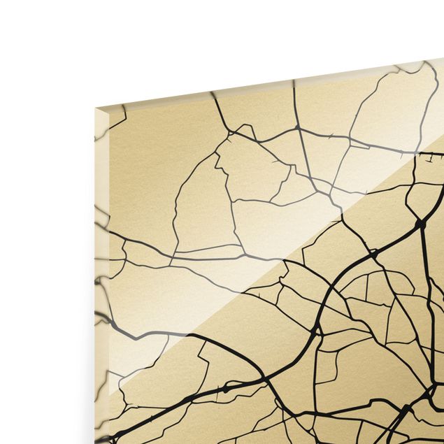 Tableros magnéticos de vidrio Dresden City Map - Classic