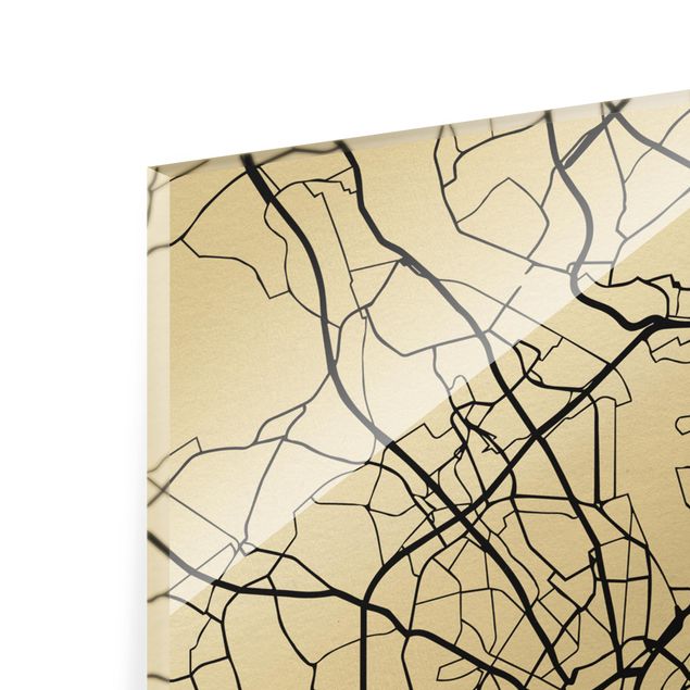 Tableros magnéticos de vidrio Cologne City Map - Classic