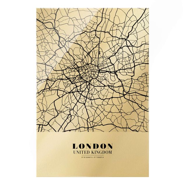 Cuadros de ciudades London City Map - Classic