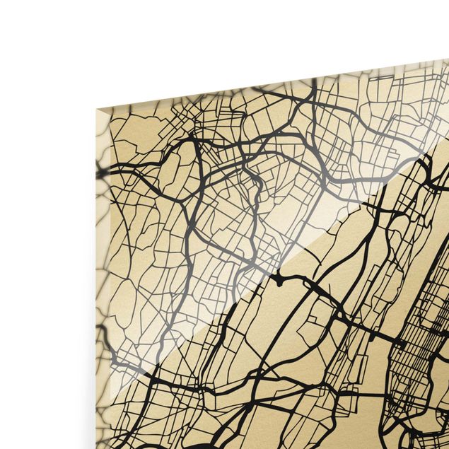 Cuadros en blanco y negro New York City Map - Classic