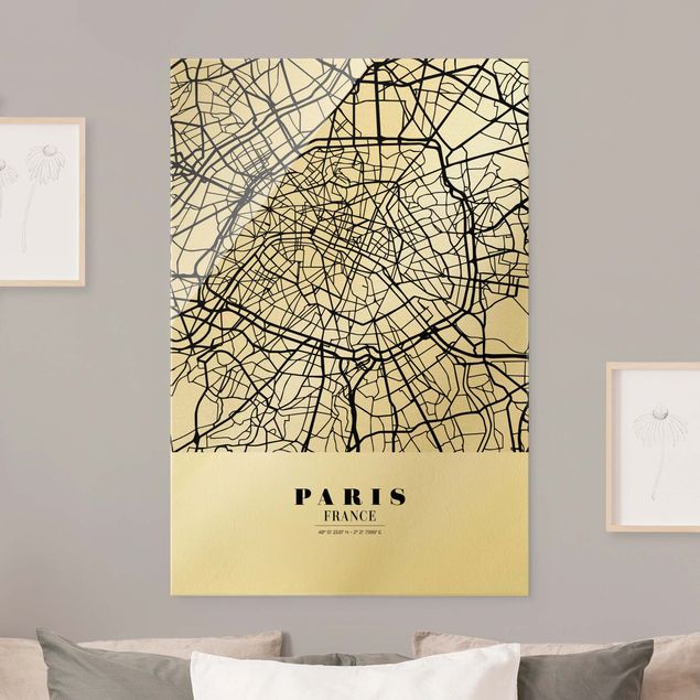 Cuadros París Paris City Map - Classic