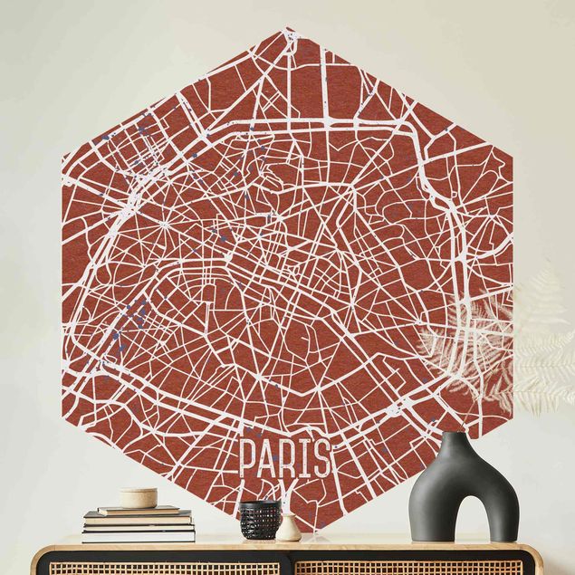 Decoración cocina City Map Paris - Retro