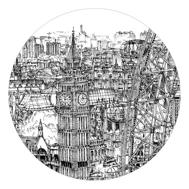 Papeles pintados modernos City Study - London Eye