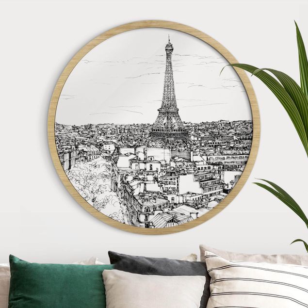 Cuadros torre eiffel City Study - Paris