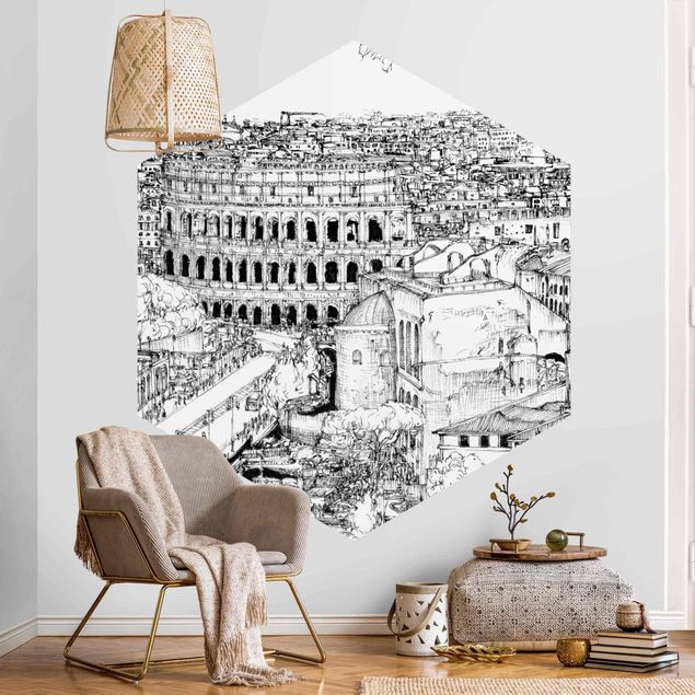 Papel pintado moderno City Study - Rome