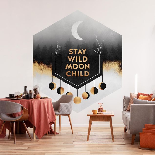 Papel pintado moderno Stay Wild Moon Child