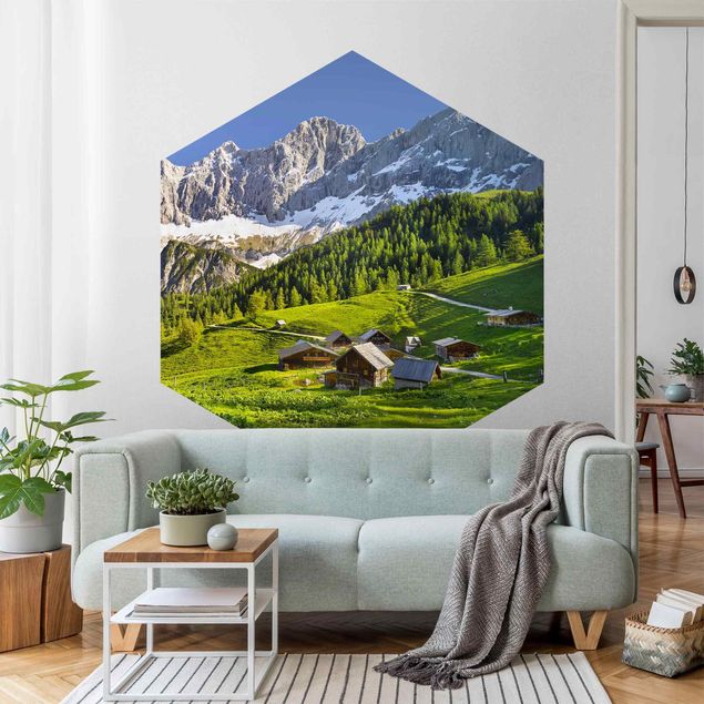 Papel pintado paisajes Styria Alpine Meadow