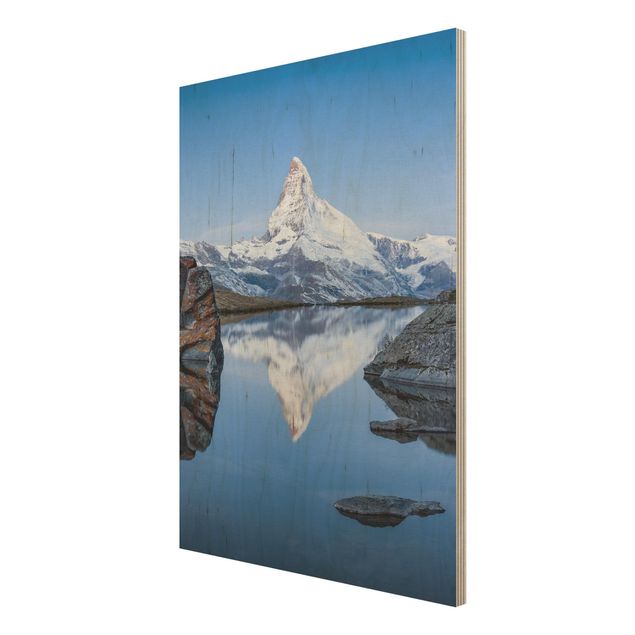Cuadros Stellisee Lake In Front Of The Matterhorn