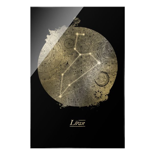 Cuadros decorativos Zodiac Sign Leo Silver
