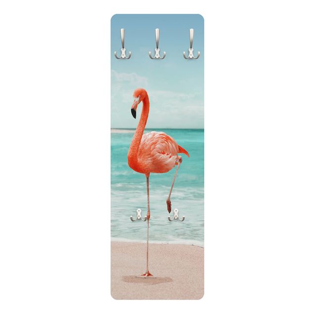 Cuadros Jonas Loose Beach With Flamingo
