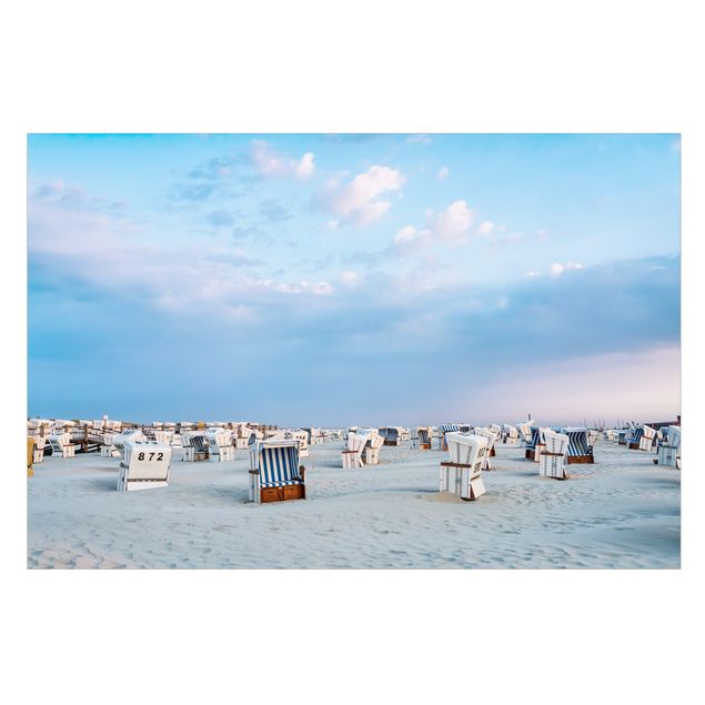 Vinilo para cristales - Beach Chairs On The North Sea Beach
