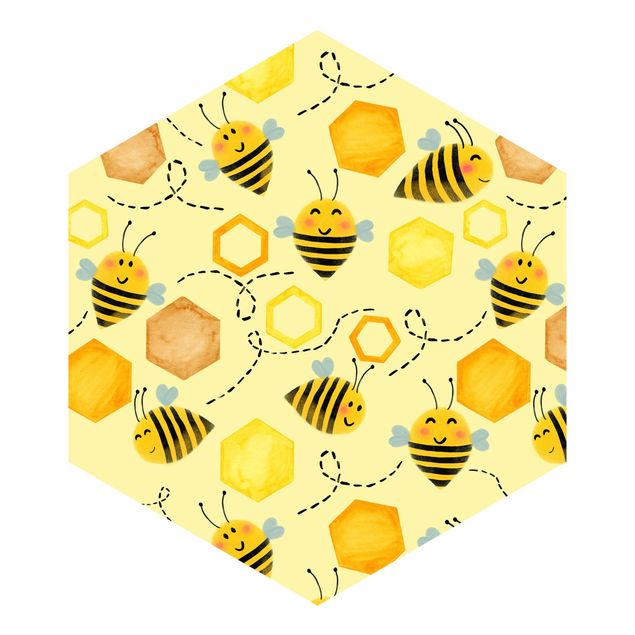 Cuadros Uta Naumann Sweet Honey With Bees Illustration