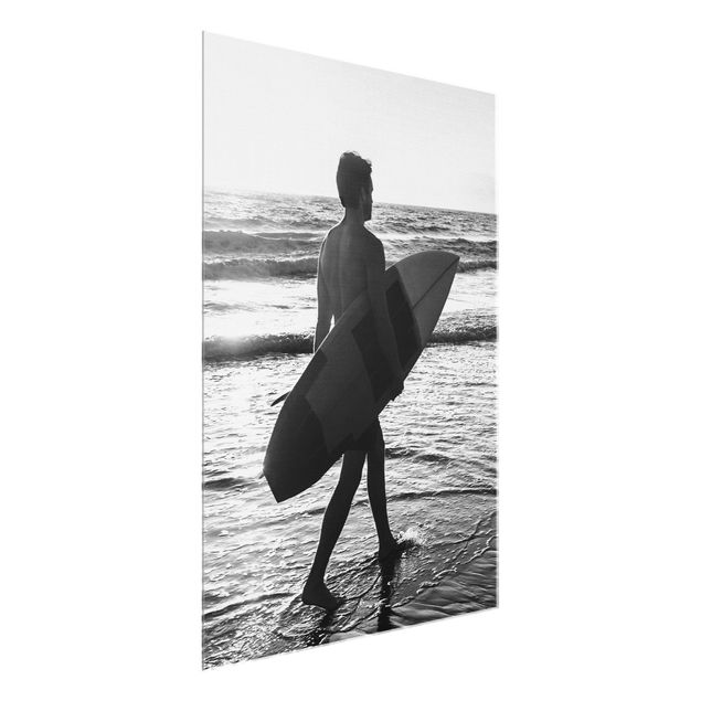 Cuadros con mar Surfer Boy At Sunset
