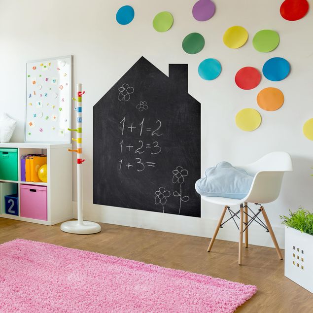 Láminas adhesivas en negro Nursery - DIY Chalkboard Wallpaper