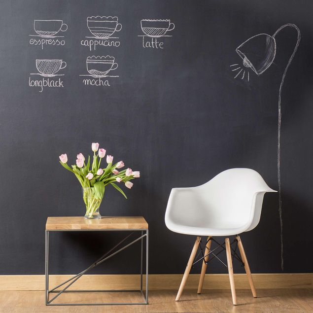 Pizarra adhesiva Living Room - DIY Chalkboard Wallpaper