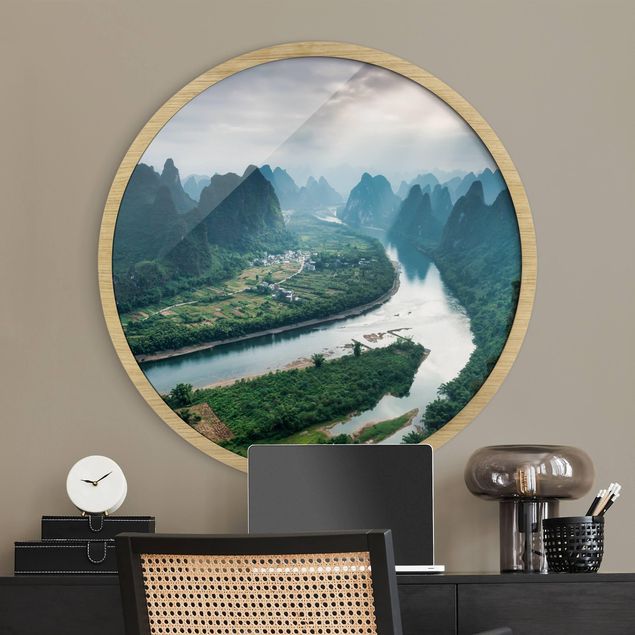 Cuadro con paisajes View Of Li River And Valley