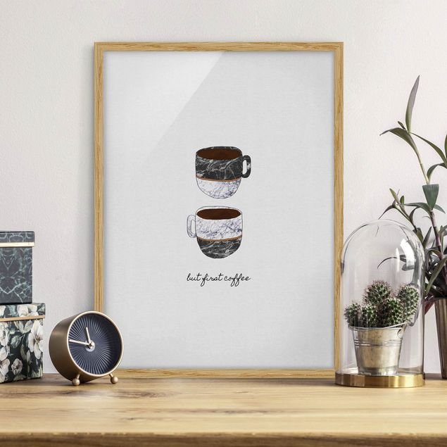 Decoración cocina Coffee Mugs Quote But first Coffee