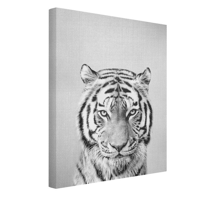 Cuadros de tigres Tiger Tiago Black And White