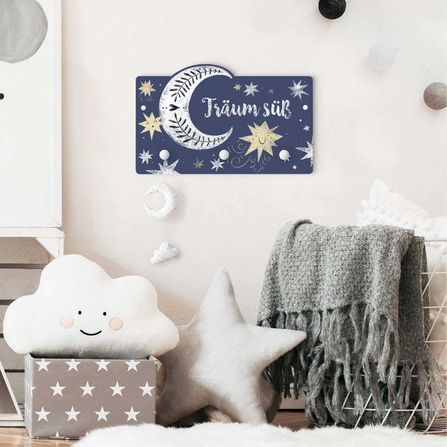 Percheros de pared Dream Cute Moon And Stars