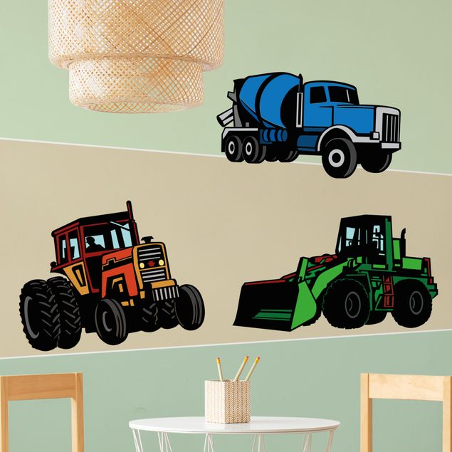 Vinilos de pared tractores Tractors