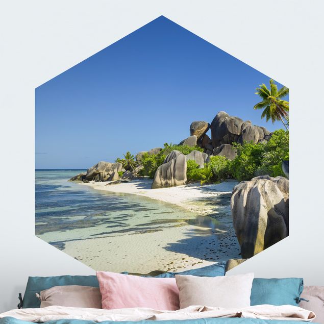 Papel pintado Caribe Dream Beach Seychelles