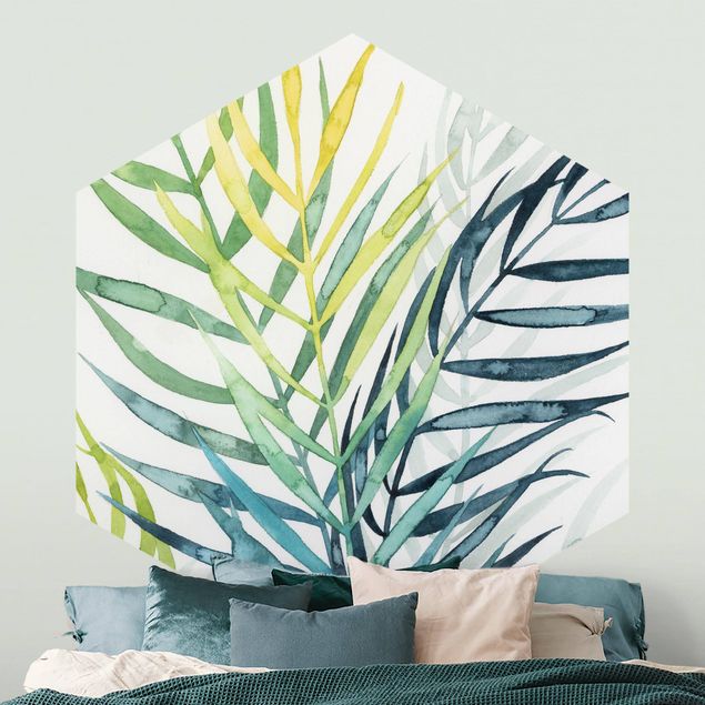Papel pintado floral Tropical Foliage - Palm Tree